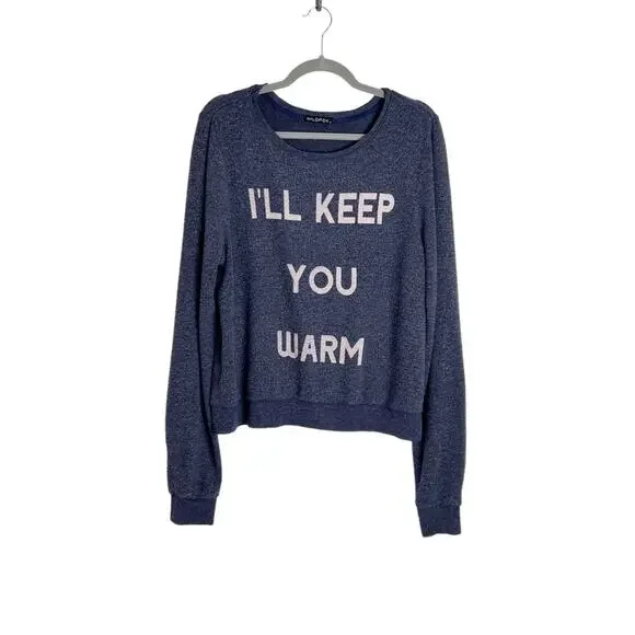 Wildfox I’ll Keep You Warm Popover Sweater Medium - Picture 6 of 6
